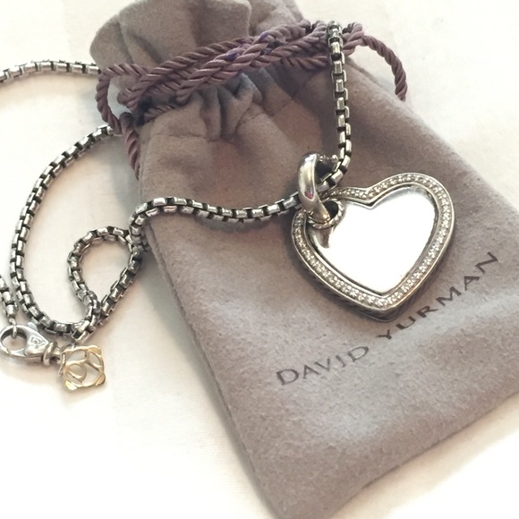 Authentic David Yurman diamond heart pendant. - Picture 1 of 2